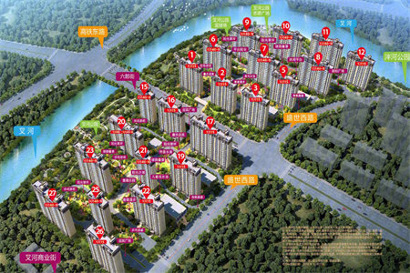 龙都现代城3室1厅1卫86.57㎡